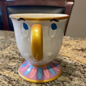 Disney beauty and the beast chip cup